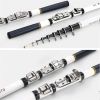 Spinning Rod Rock Fishing Carbon Fiber Mini Telescopic Portable 1.8M