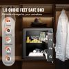 Safe, 1.8 Cubic Feet Home Safe, Steel Security Safe with Digital Keypad and 2 Keys, Cabinet Safe with Fire-proof Bag, Protect Cash, Gold, Jewelry