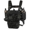 Chest Rig Molle Modular Micro Fight Chest Rigs Adjustable&Detachable with 5.56/7.62 Magazine Pouch