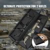 Rifle Bag, 36 inch Tactical Double Long Gun Bag, Soft Rifle Case with Lockable Zipper, Portable Handle & Shoulder Strap