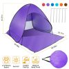 Pop Up Beach Tent Sun Shade Shelter Anti-UV Automatic Waterproof Tent Canopy for 2/3 Man w/ Net Window Storage Bag for Outdoor Beach Camping Fishing U