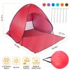 Pop Up Beach Tent Sun Shade Shelter Anti-UV Automatic Waterproof Tent Canopy for 2/3 Man w/ Net Window Storage Bag for Outdoor Beach Camping Fishing U