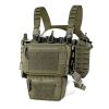 Chest Rig Molle Modular Micro Fight Chest Rigs Adjustable&Detachable with 5.56/7.62 Magazine Pouch