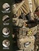 Chest Rig Molle Modular Micro Fight Chest Rigs Adjustable&Detachable with 5.56/7.62 Magazine Pouch